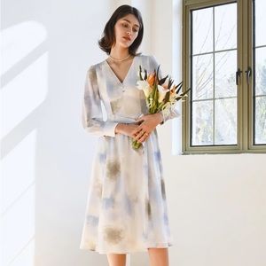 NWT Petite Studio Blythe dress - watercolor spring dress